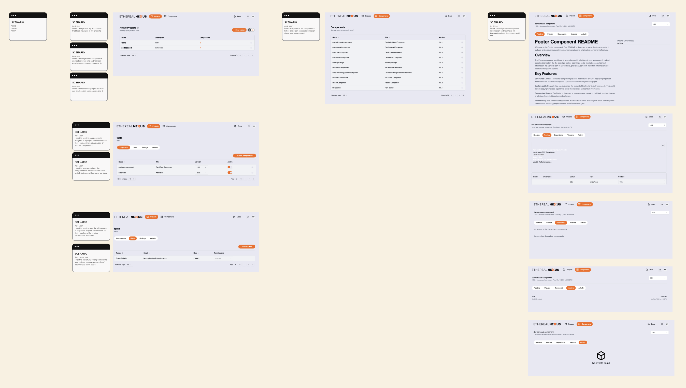 Old Ethereal Nexus dashboard