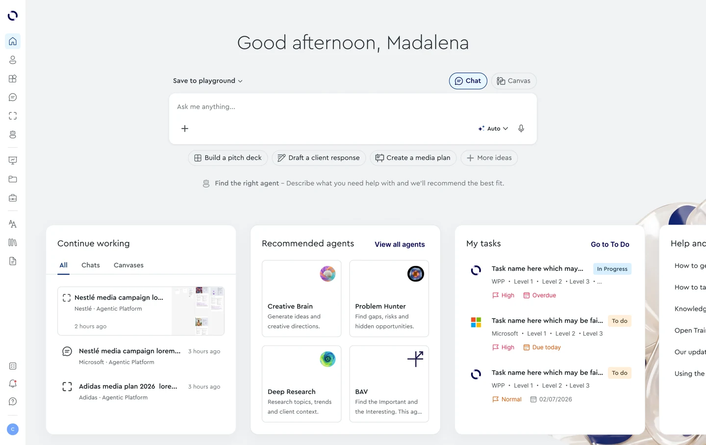 WPP Open interface